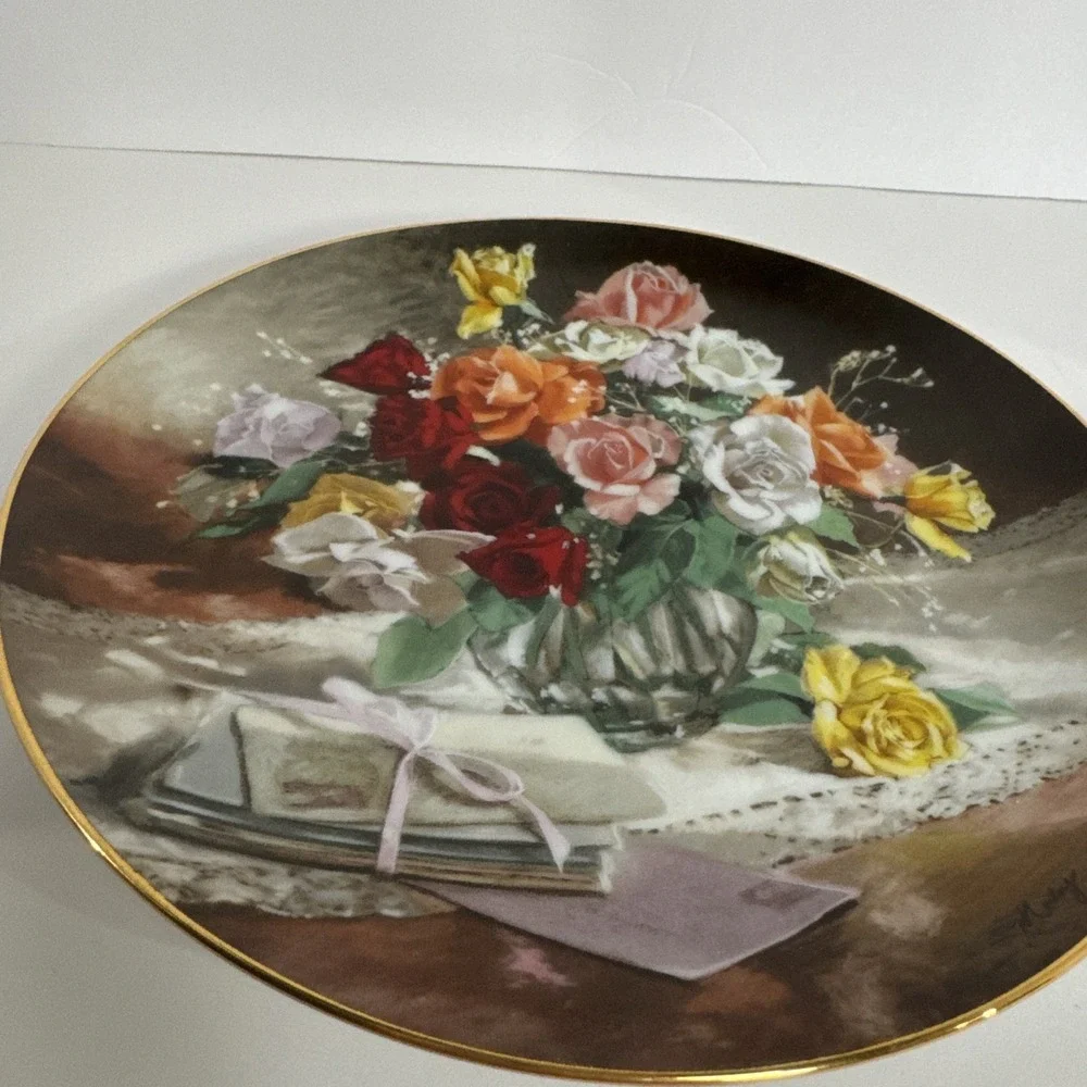 Roses‎ - W. L. George Limited Edition Collector Plate ~